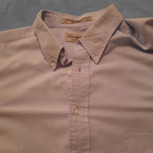 Comfort Zone by George Foreman Long-sleeved Blue Shirt - size 18 - Picture 7 of 9